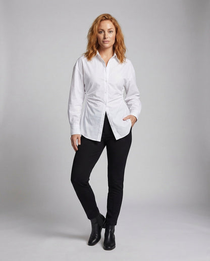 Blusa Donna Scollata con Choker Integrato e Stampa Floreale - Brentozzi