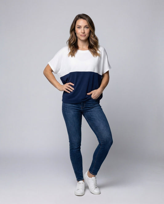 Blusa Donna Elegante Colletto alla Coreana Maniche con Polsini - Brentozzi