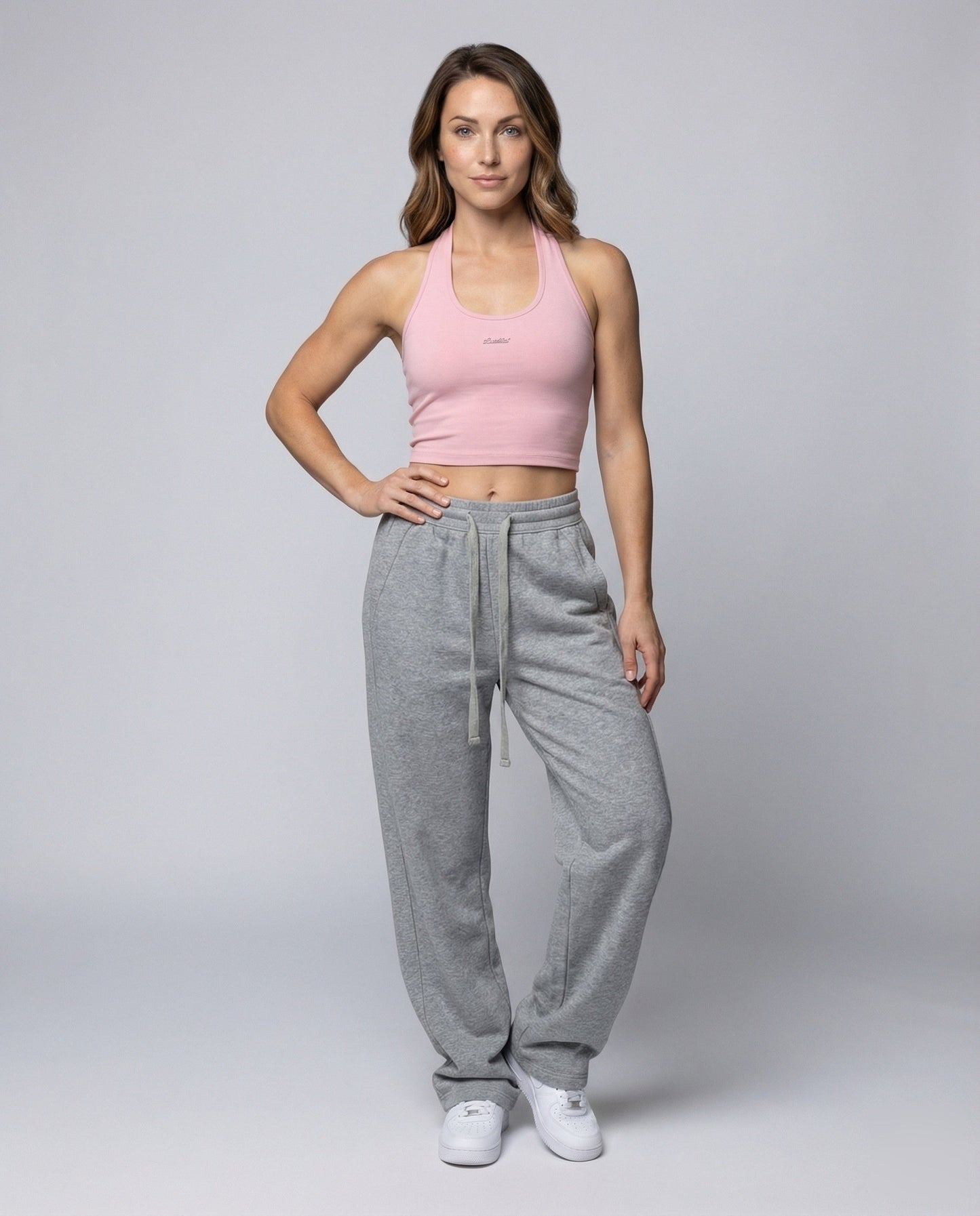 Pantaloni Jogging Donna Oversize Termici Fleece Interno Elastico - Brentozzi