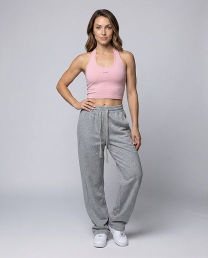 Pantaloni Jogging Donna Oversize Termici Fleece Interno Elastico - Brentozzi