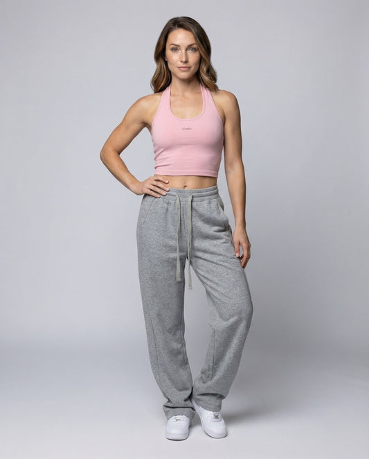 Pantaloni Jogging Donna Oversize Termici Fleece Interno Elastico - Brentozzi