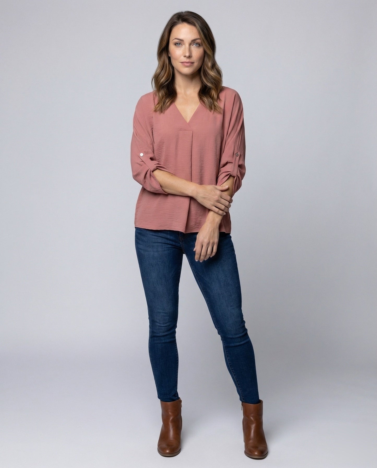 Pantaloni Donna Viscosa Mix Taglio Largo con Piega Precisa - Brentozzi