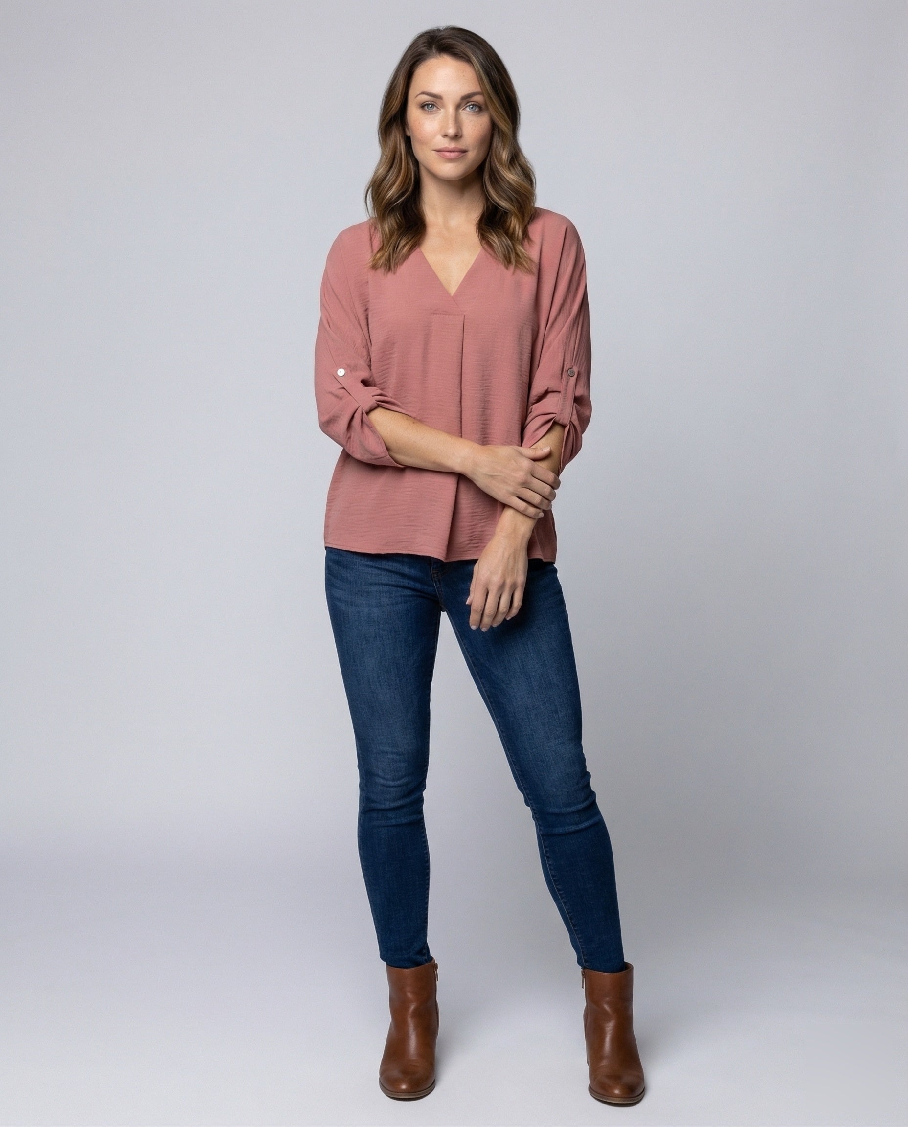 Pantaloni Donna Viscosa Mix Taglio Largo con Piega Precisa - Brentozzi