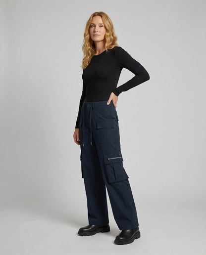 Pantaloni Cargo Donna Tasche Multiple Taglio Ampio - Brentozzi
