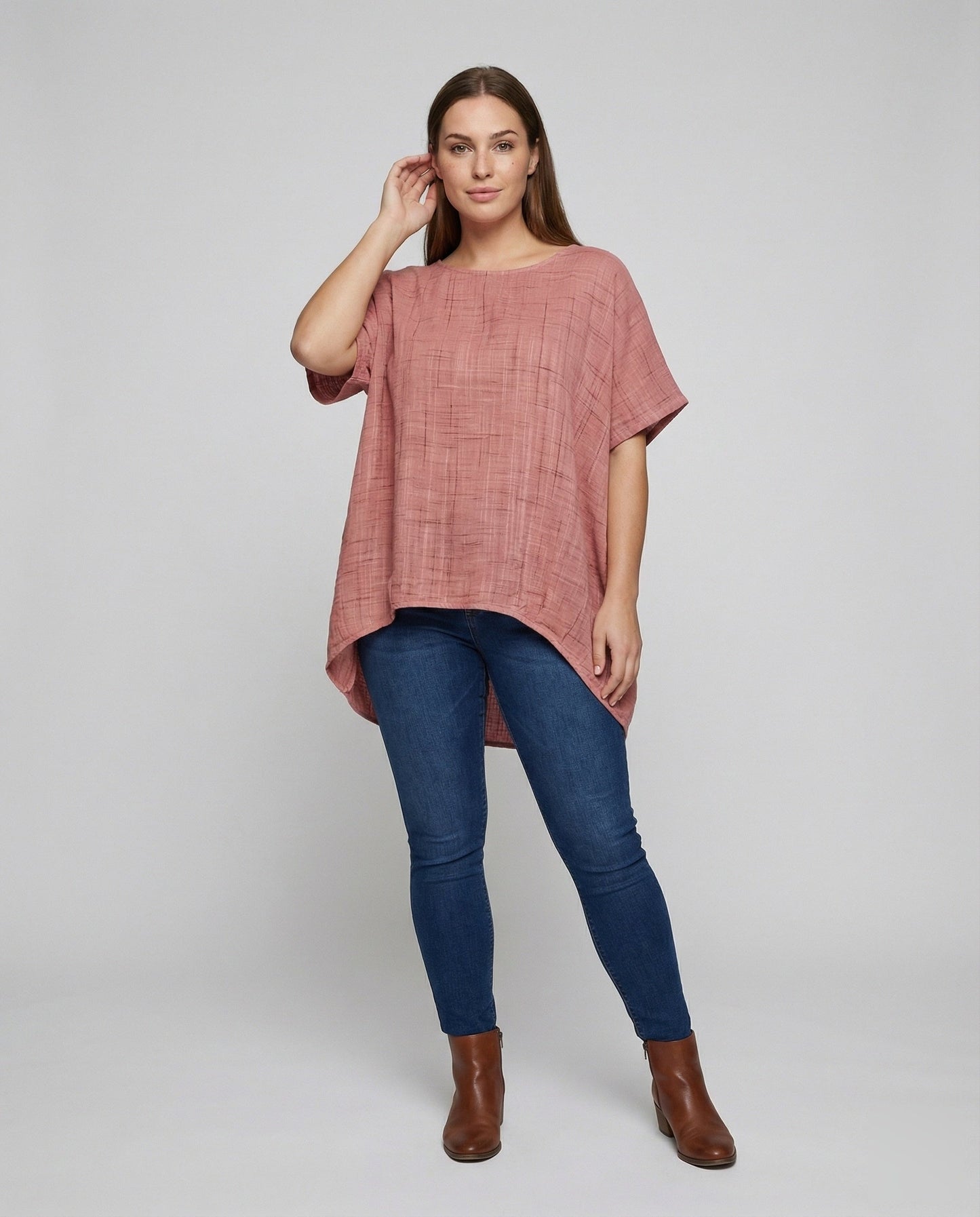 Tunica Larga Donna in Lino e Cotone - Brentozzi