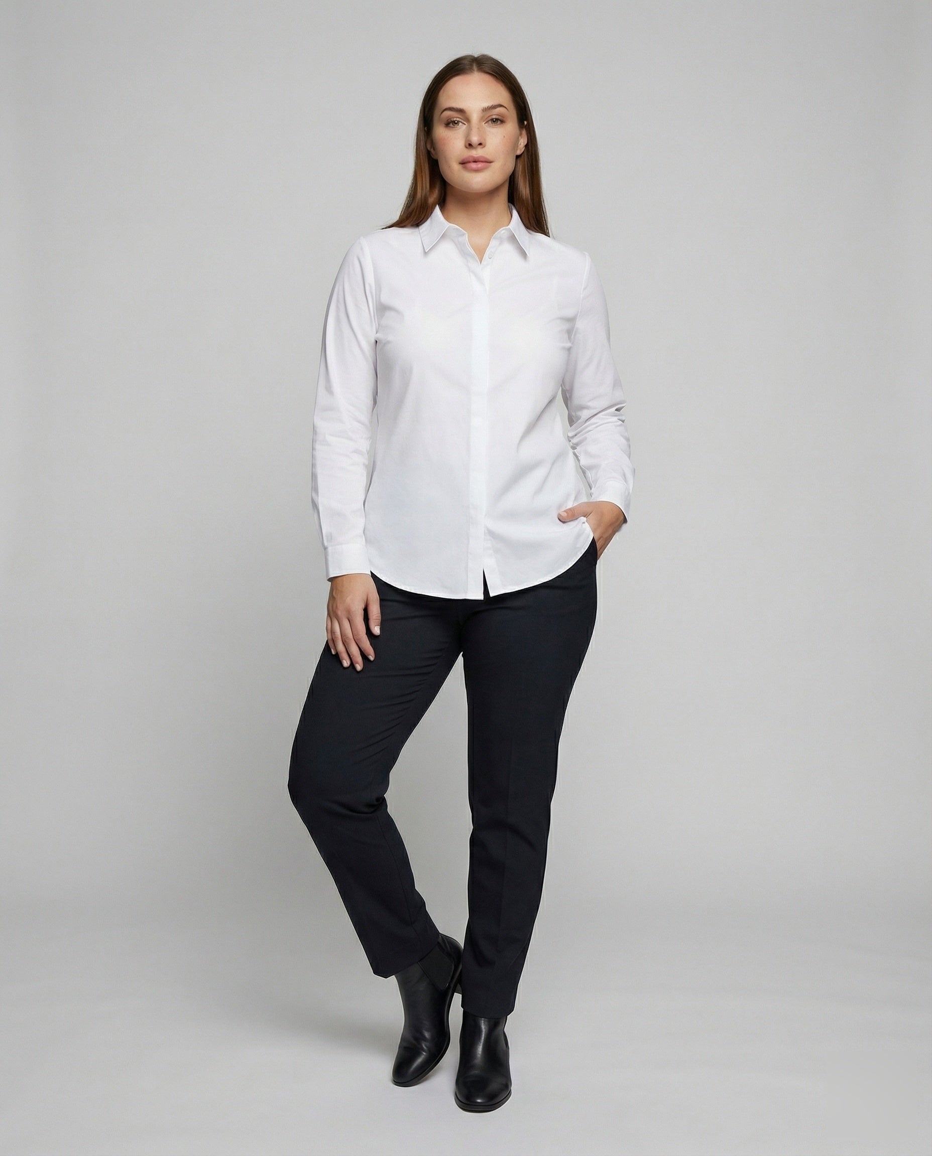Camicia Donna in Popeline Taglio Ampio - Brentozzi