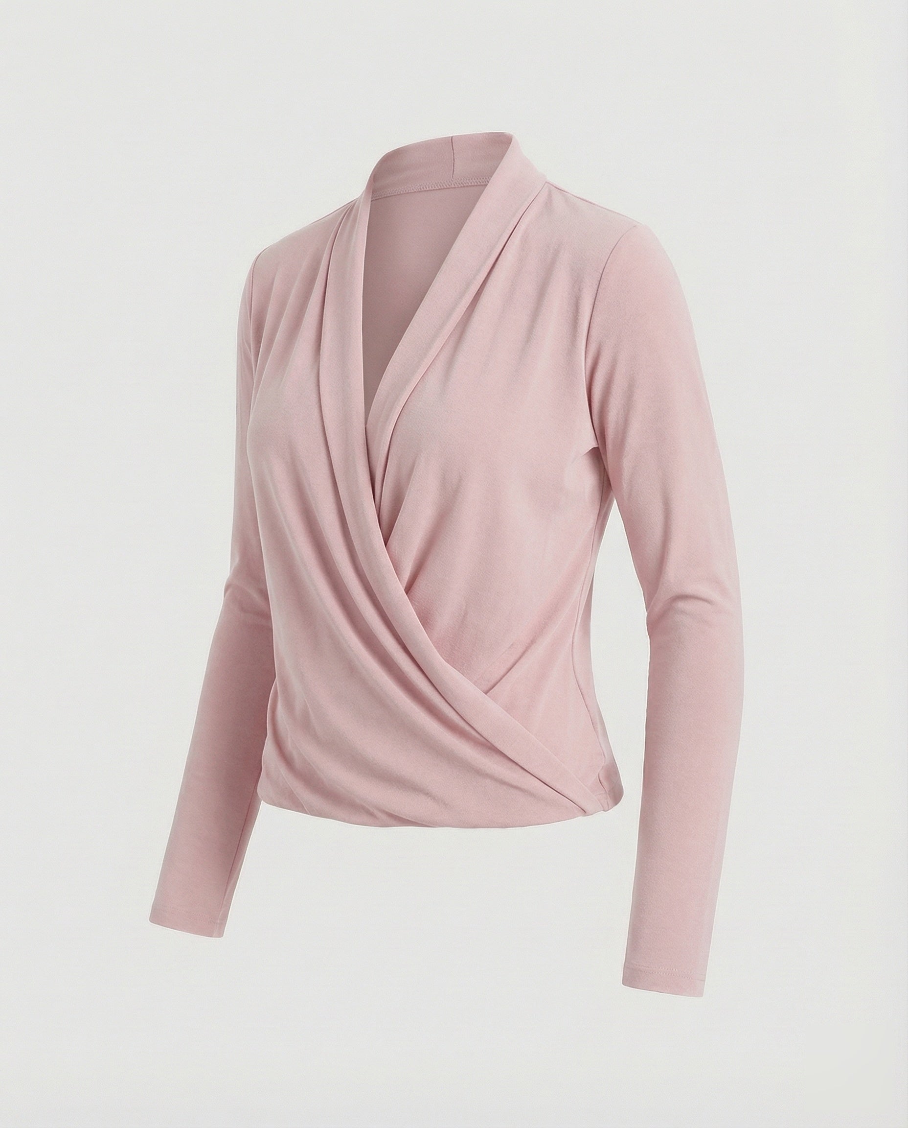 Blusa Donna a Portafoglio con Drappeggio Cascata - Brentozzi