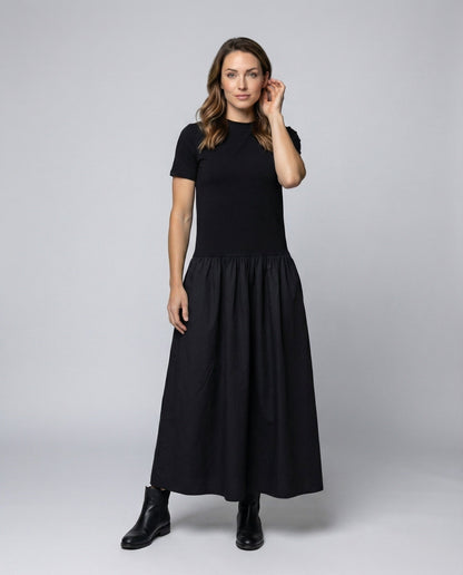Abito Maxi Donna Due Pezzi Manica Corta - Brentozzi