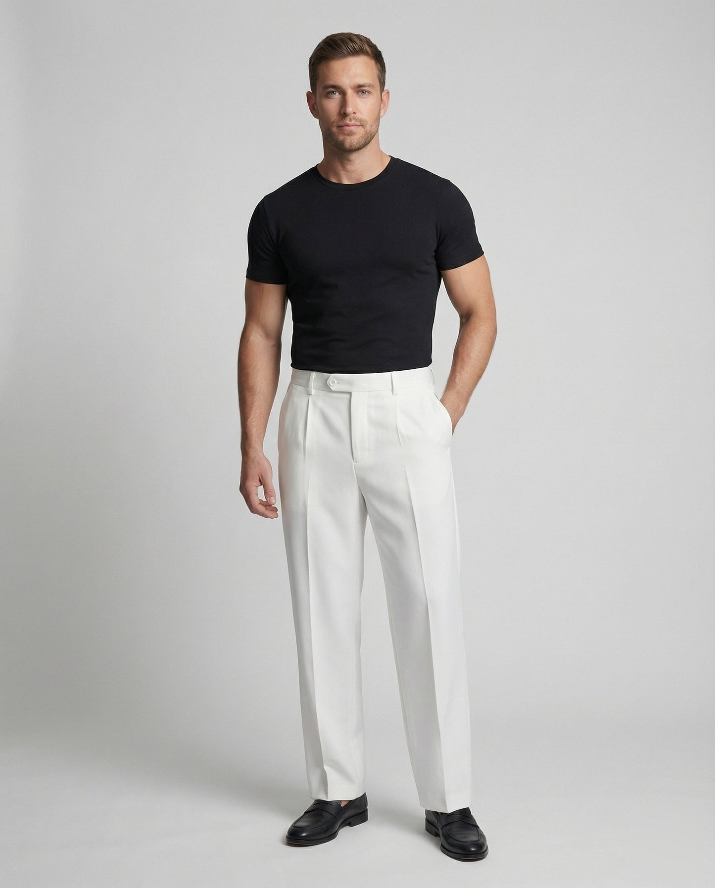 Pantaloni Uomo Extra Larga con Piega Stirata - Brentozzi