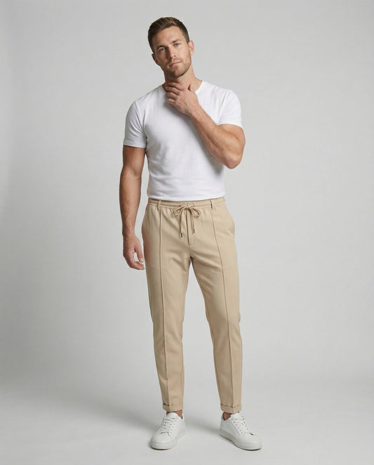 Pantaloni Chino Uomo Taglio Dritto Casual - Brentozzi