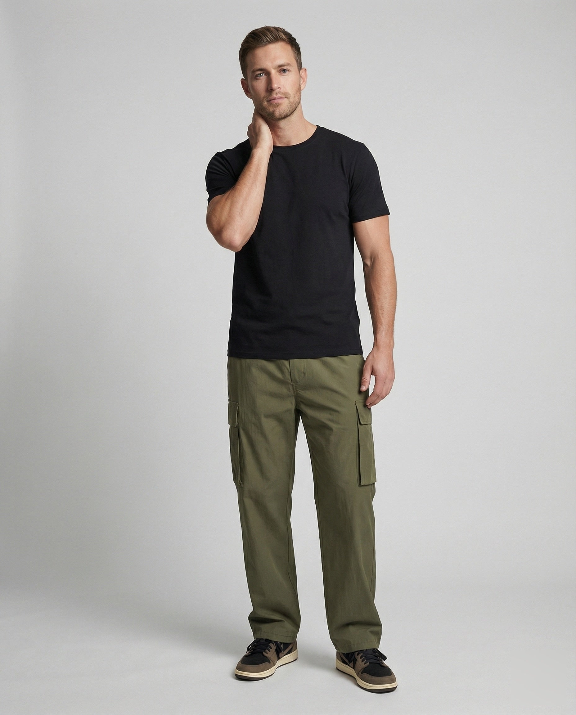 Pantaloni Cargo Uomo Oversize Utility Comodi - Brentozzi