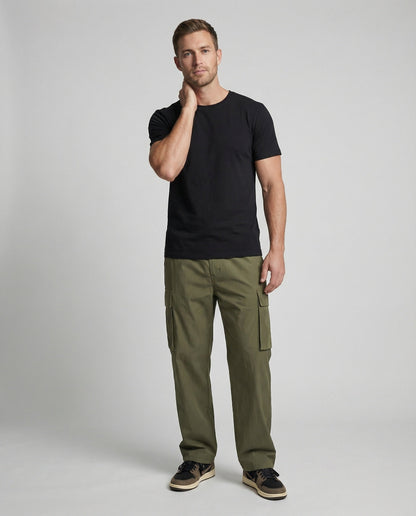 Pantaloni Cargo Uomo Oversize Utility Comodi - Brentozzi