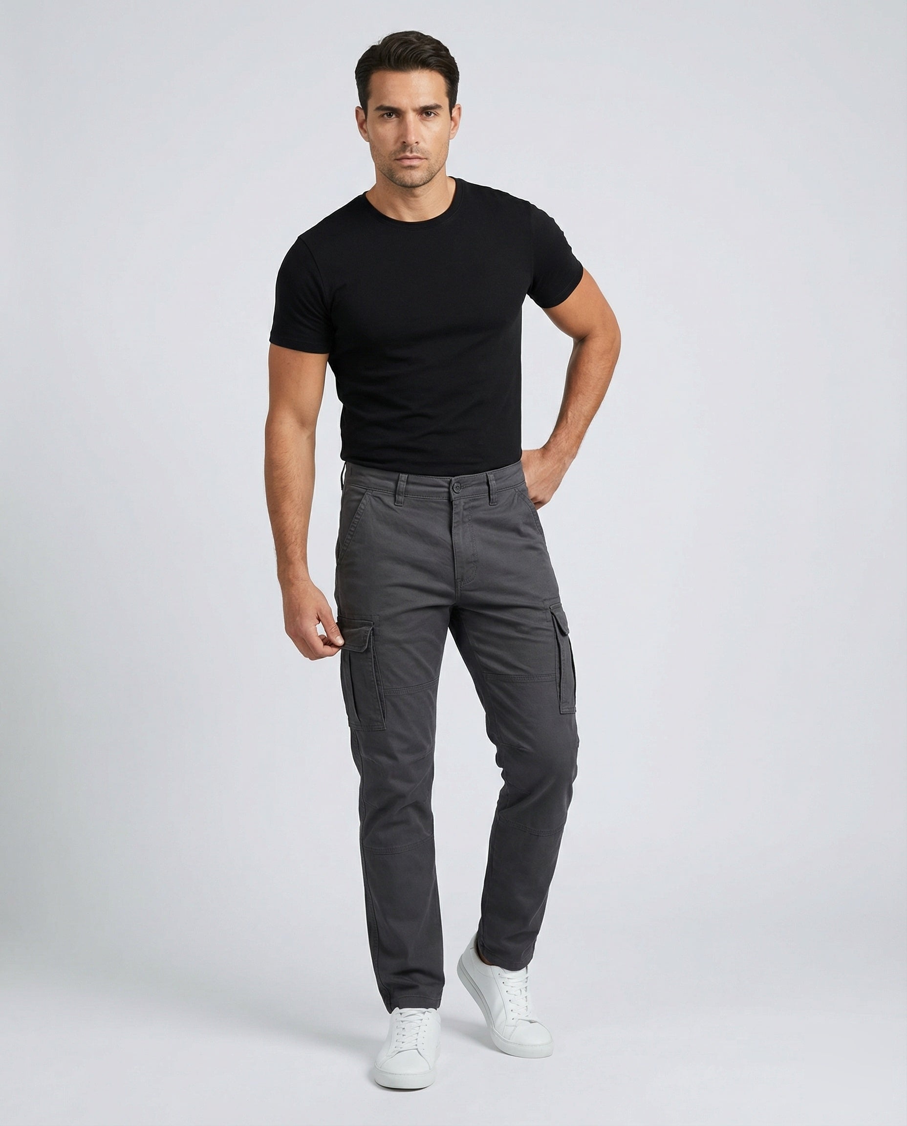 Pantaloni Cargo Uomo Termici con Fodera Calda - Brentozzi