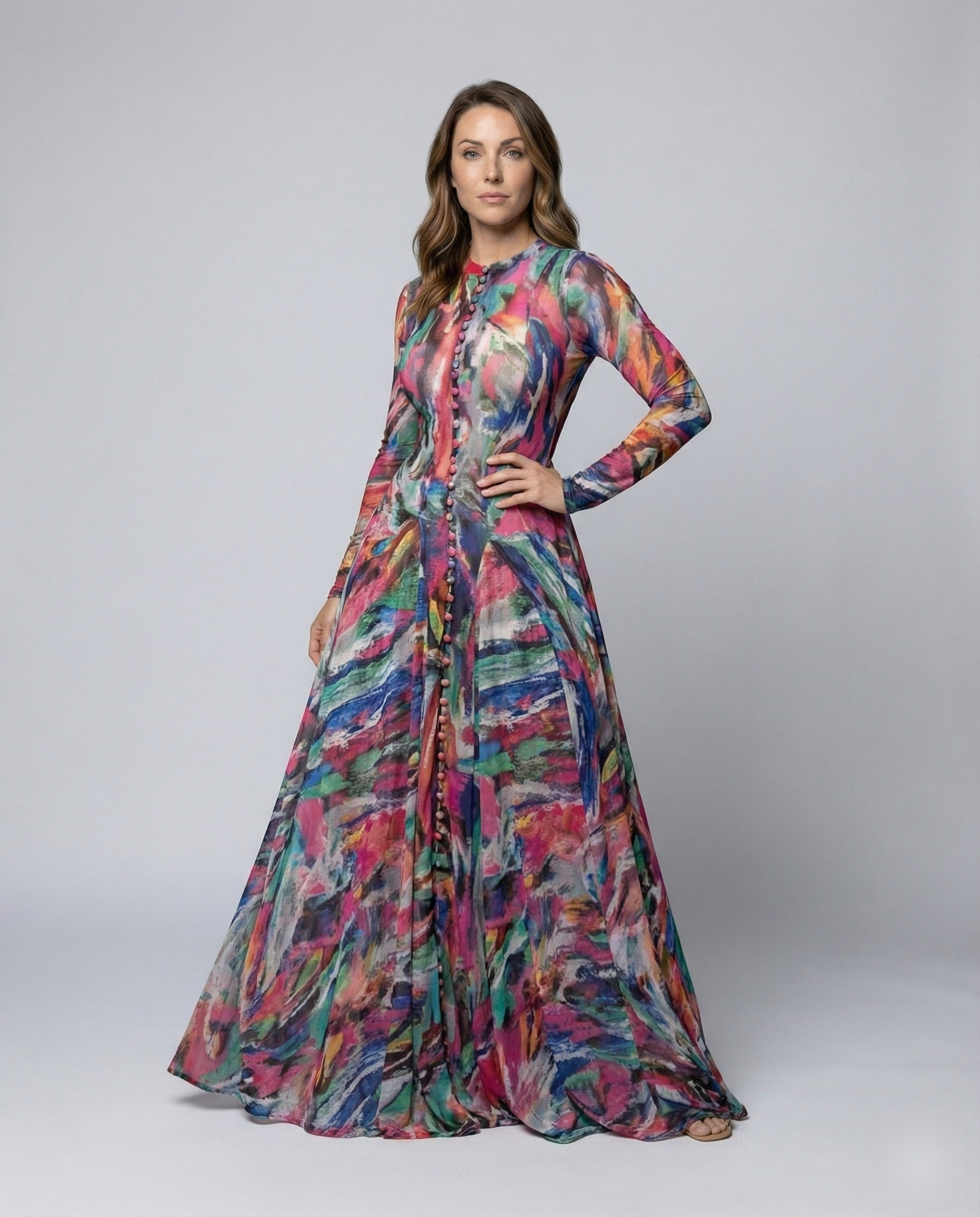 Abito Lungo Donna Classico Elegante - Brentozzi