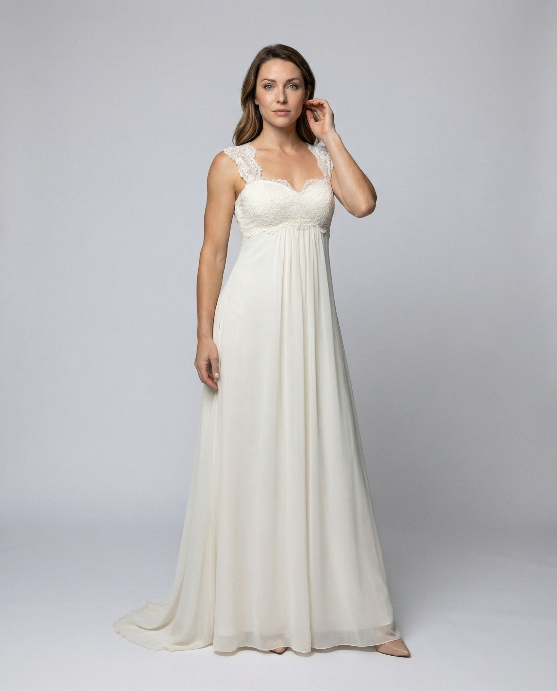 Abito da Sera Donna in Chiffon Vita Impero - Brentozzi