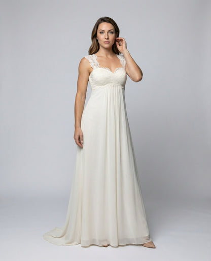 Abito da Sera Donna in Chiffon Vita Impero - Brentozzi