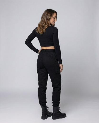 Crop Donna Sagomato Scollo Quadrato