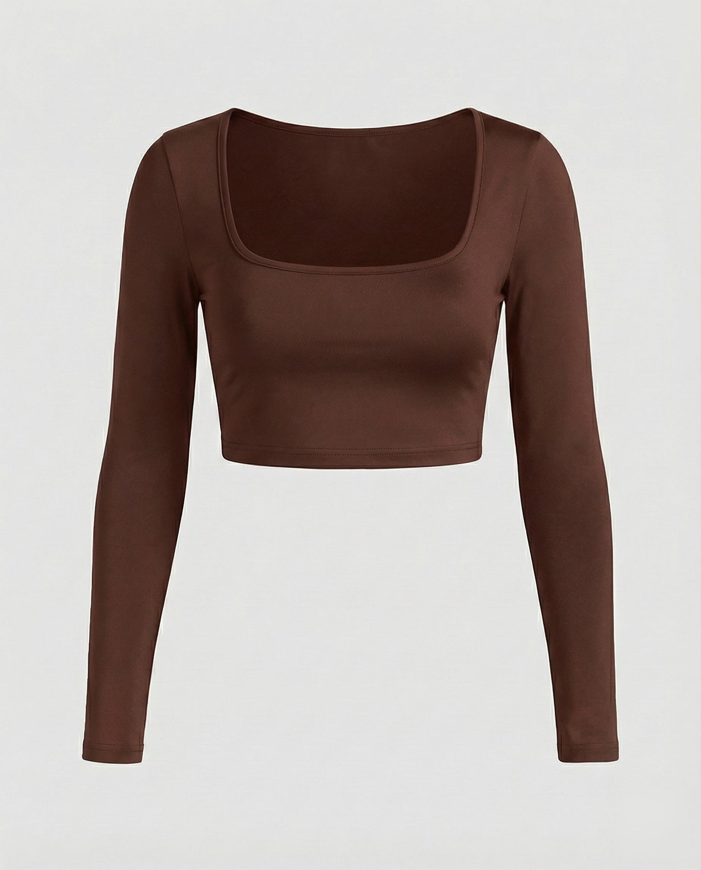 Crop Donna Sagomato Scollo Quadrato