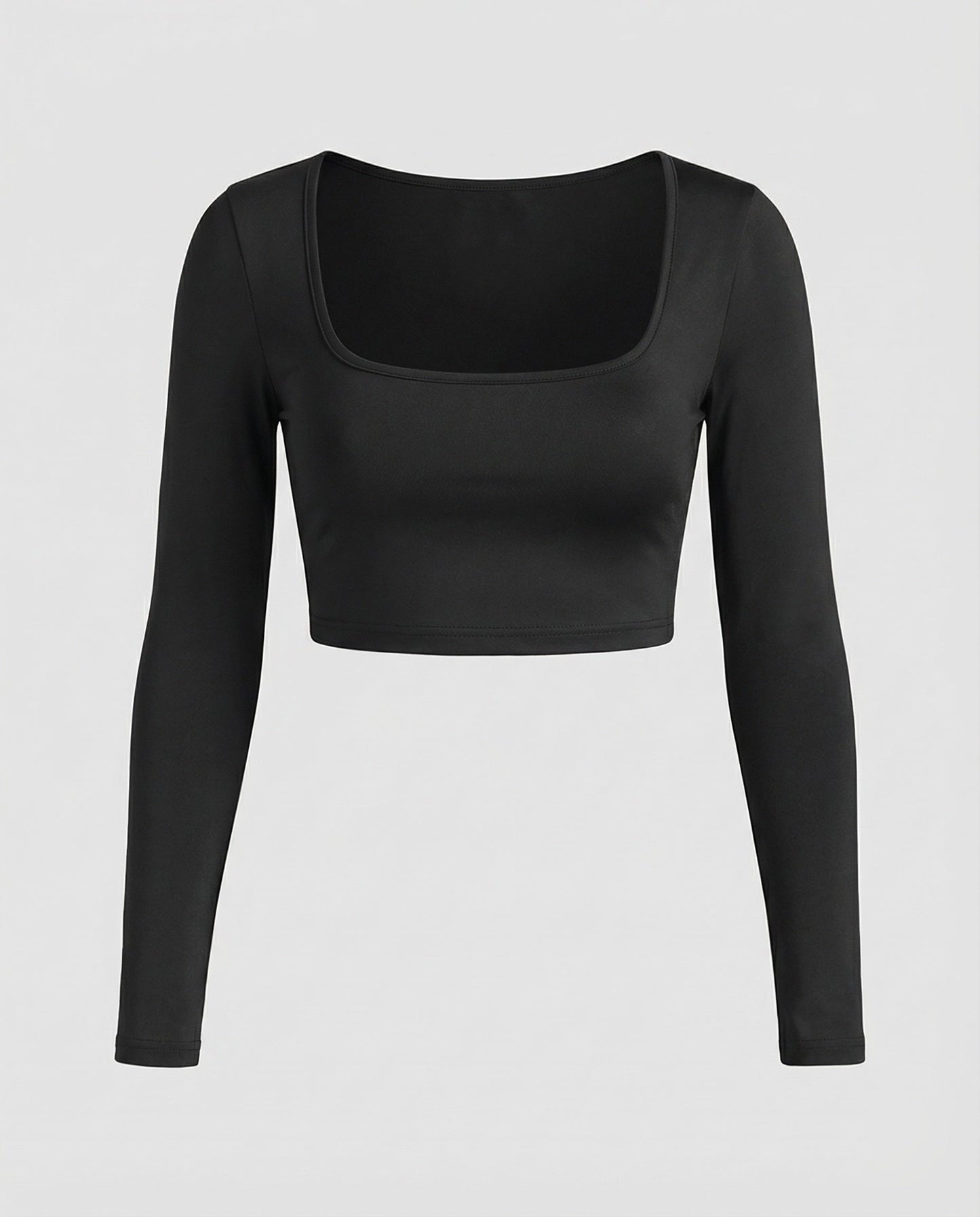 Crop Donna Sagomato Scollo Quadrato