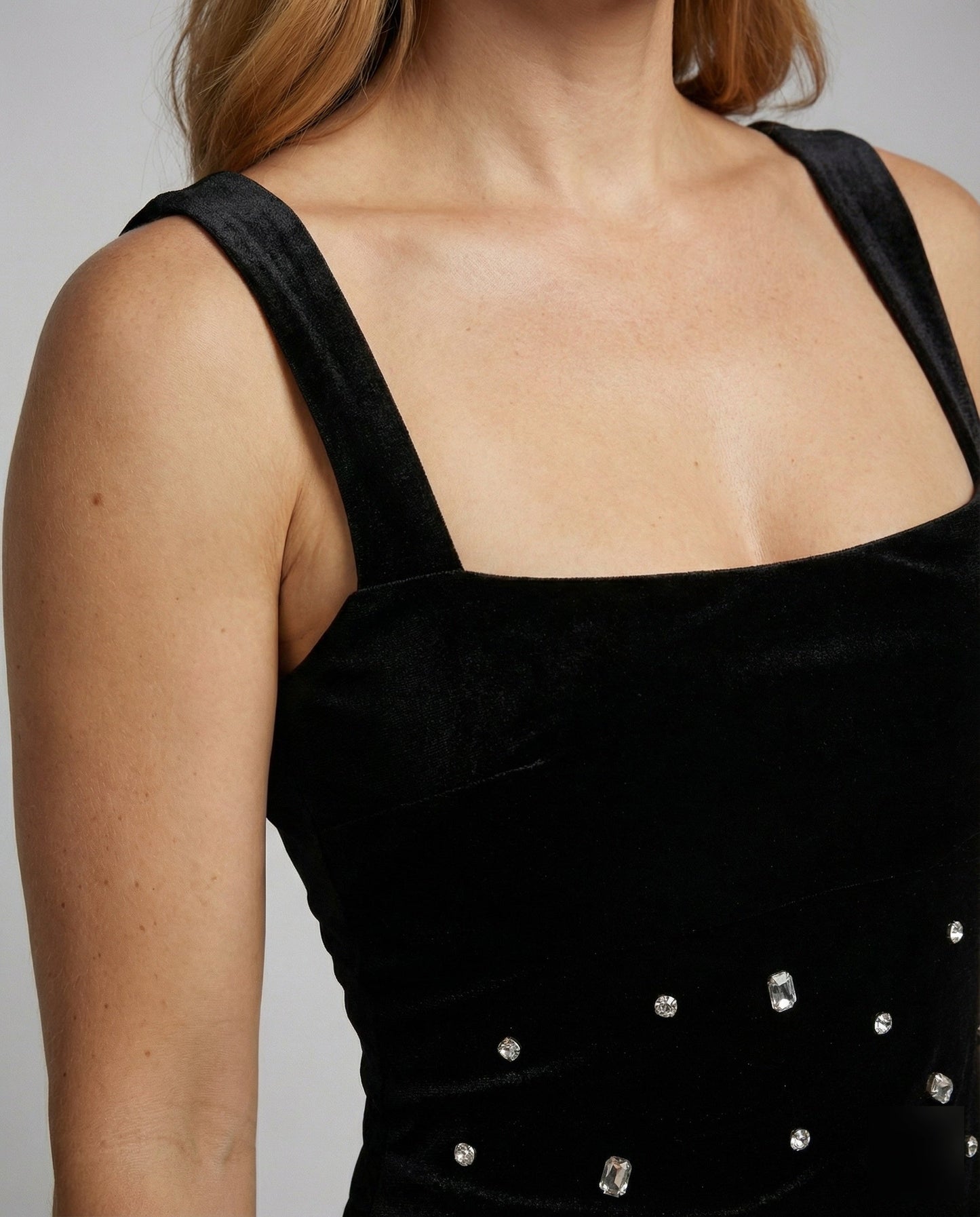Abito da Sera Donna in Velluto con Corsetto Sagomato