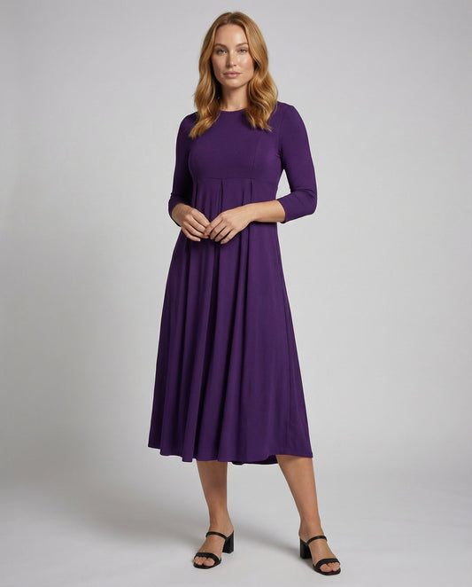 Abito Midi Donna Sottile Girocollo - Brentozzi