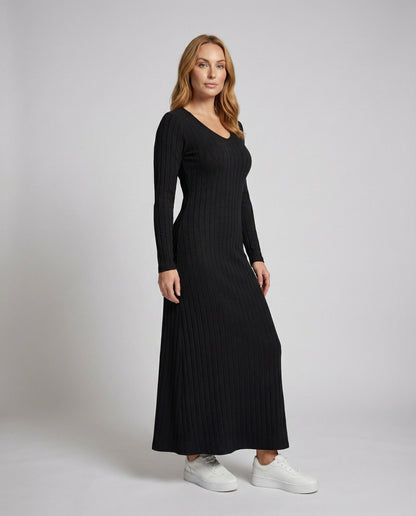 Abito Maxi Donna in Maglia Costina Slim - Brentozzi