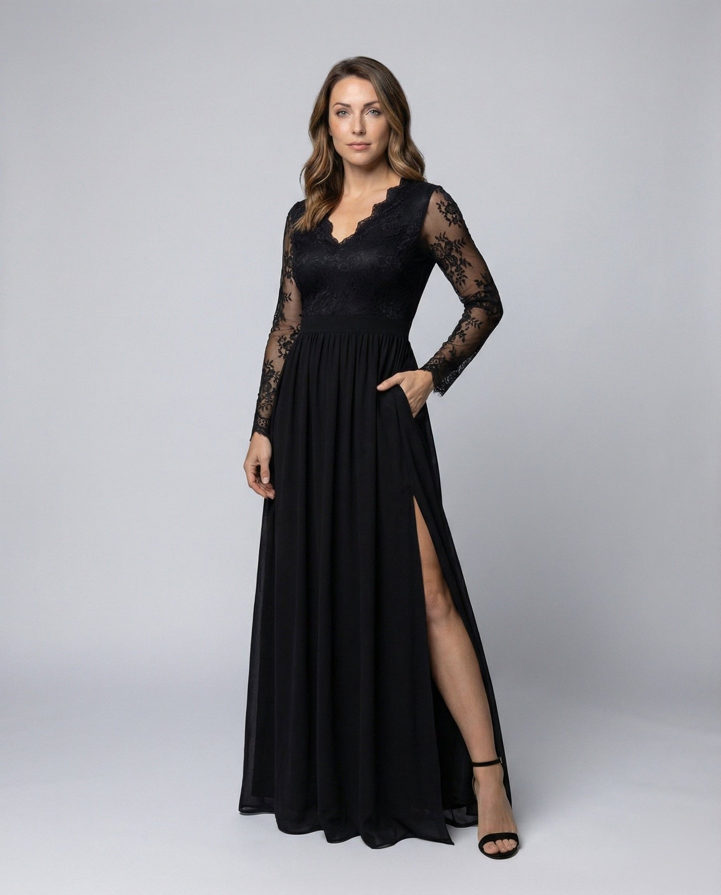 Abito Elegante Donna in Pizzo Stile Retrò - Brentozzi