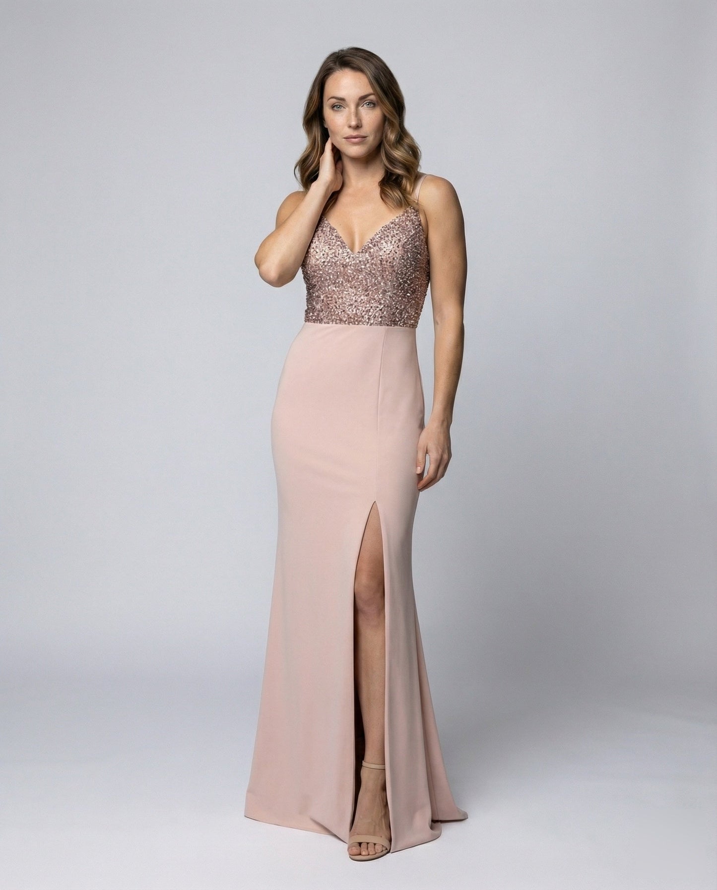 Abito da Sera Donna con Bustier Scintillante Elegante - Brentozzi