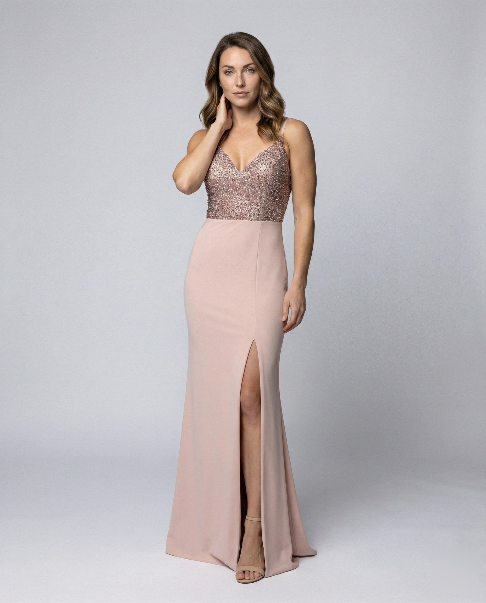 Abito da Sera Donna con Bustier Scintillante Elegante - Brentozzi