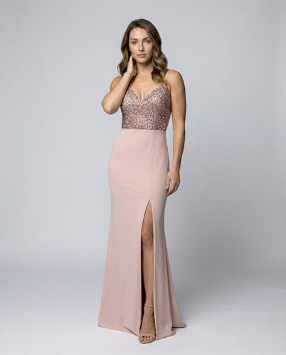 Abito da Sera Donna con Bustier Scintillante Elegante - Brentozzi