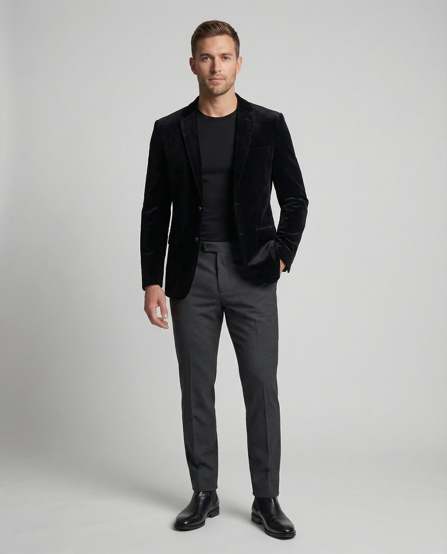 Giacca Uomo Velluto Paisley Foderata Elegante - Brentozzi