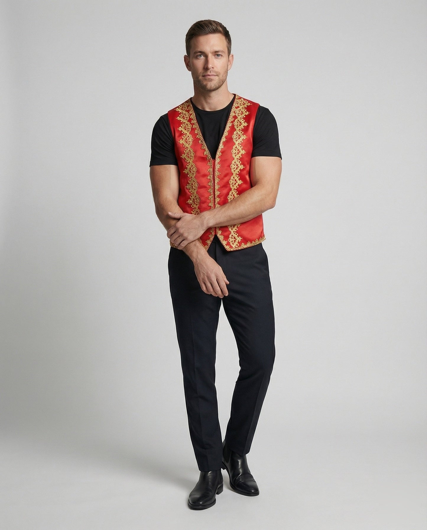 Gilet Uomo Barocco con Ricamo Elegante - Brentozzi
