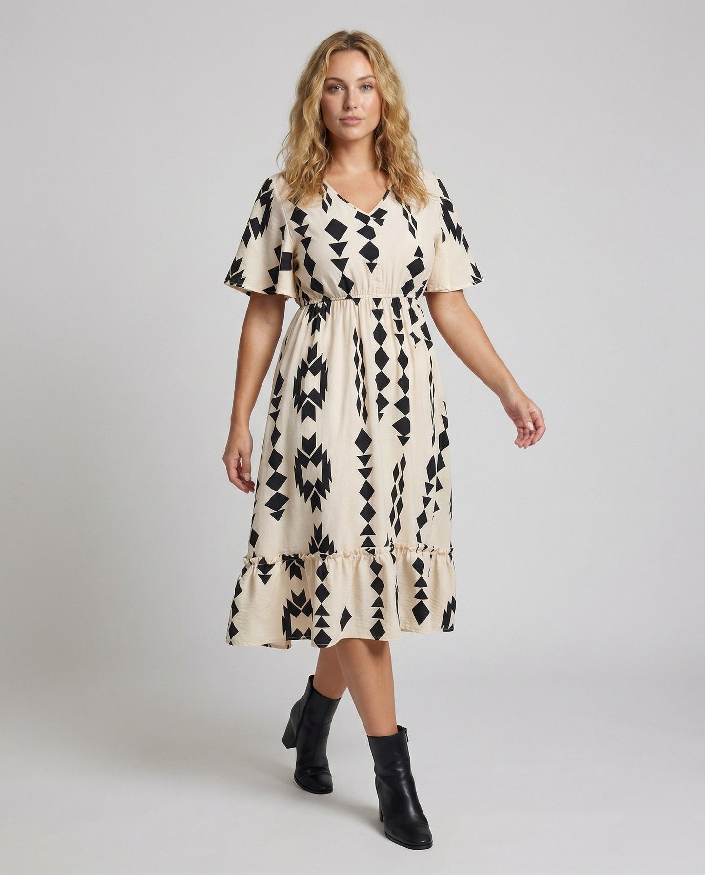 Abito Midi Donna Linea A Manica a Mantella - Brentozzi