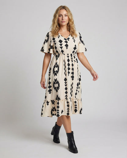 Abito Midi Donna Linea A Manica a Mantella - Brentozzi