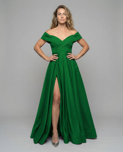 Abito Elegante Donna Gonna Svasata con Piega a Ruota - Brentozzi