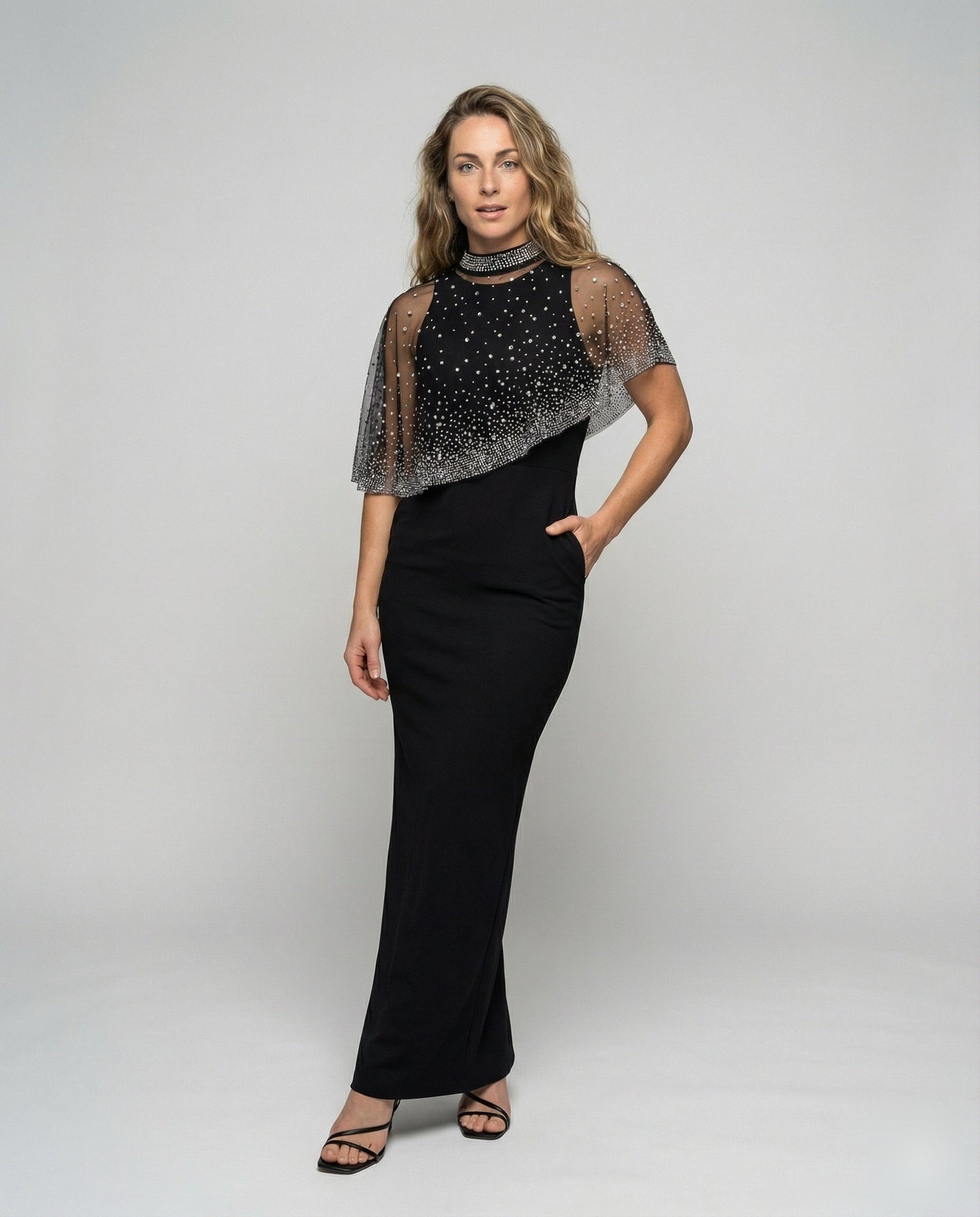 Abito Elegante Donna con Capezza Spalle - Brentozzi