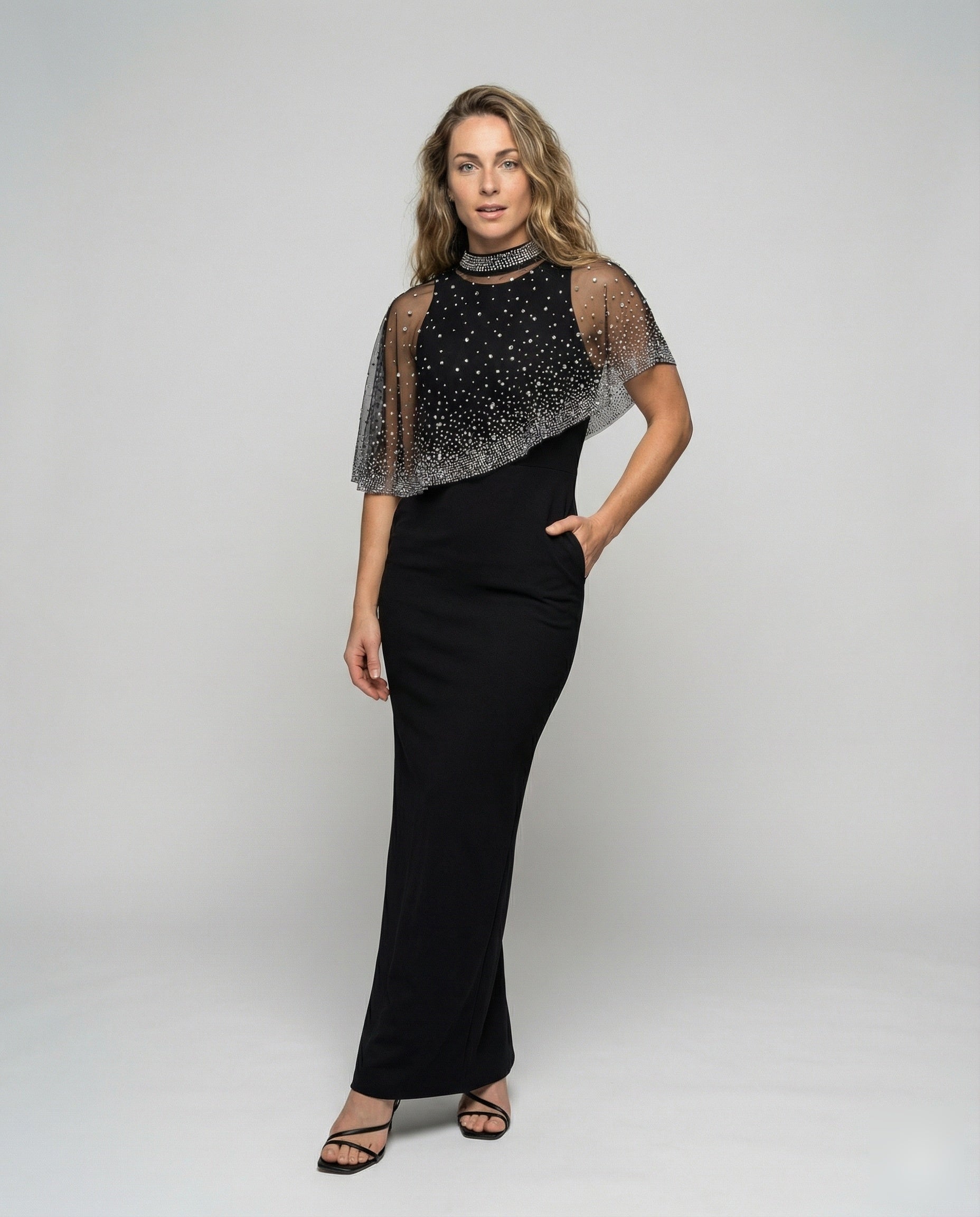 Abito Elegante Donna con Capezza Spalle - Brentozzi