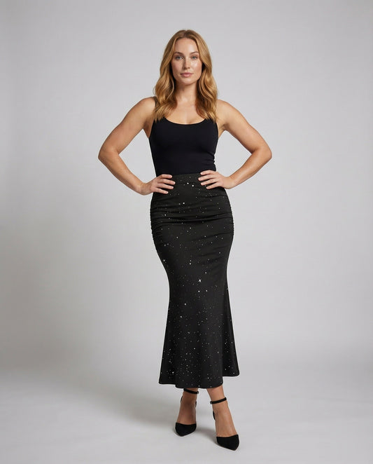 Gonna Midi Donna Stretch Sagomata - Brentozzi