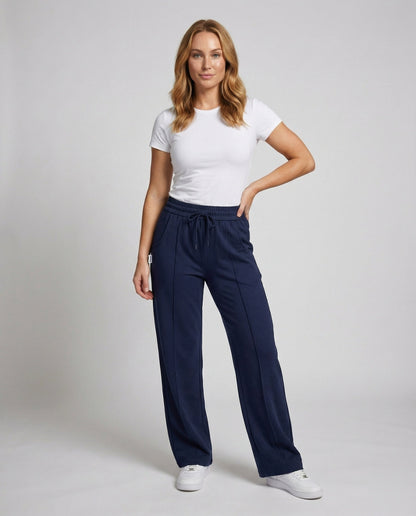 Pantaloni Jogging Donna Vita Alta Taglio Largo - Brentozzi