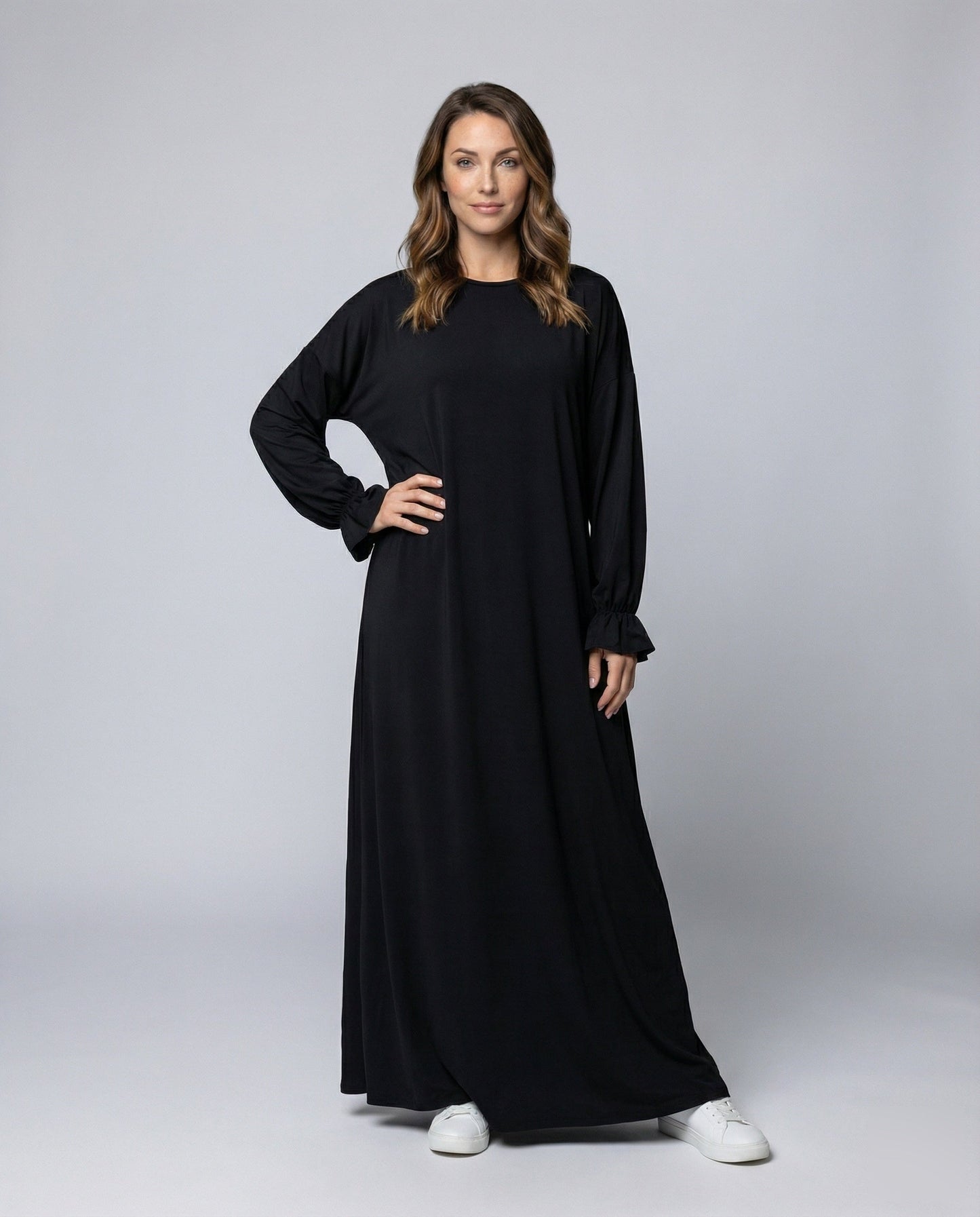 Abito Maxi Donna A-Linea con Cappuccio - Brentozzi