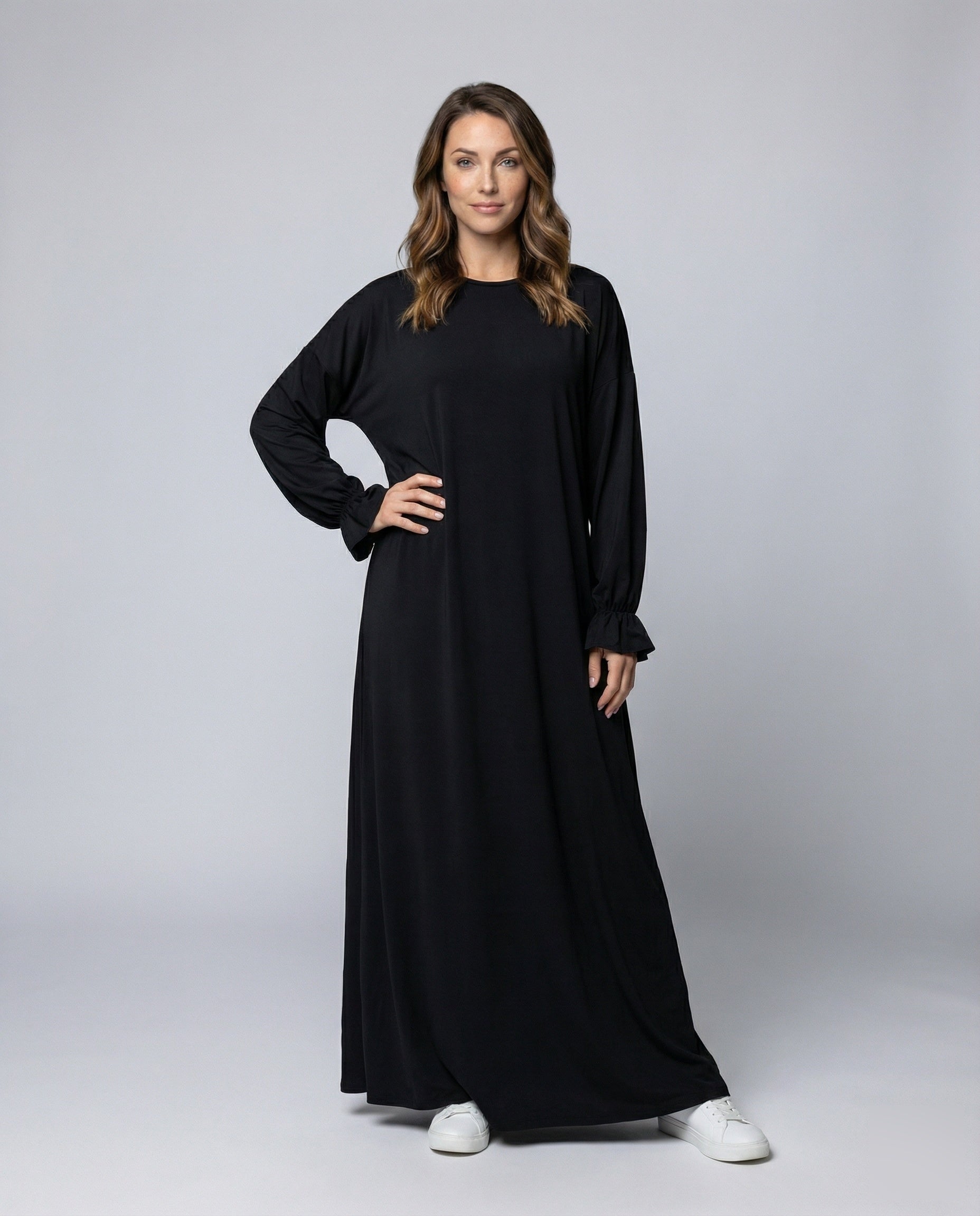 Abito Maxi Donna A-Linea con Cappuccio - Brentozzi
