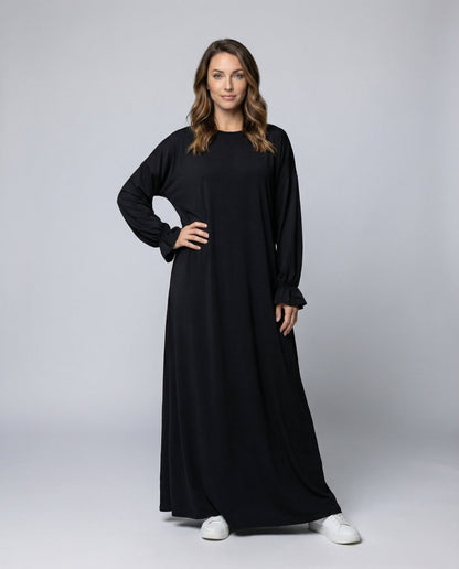 Abito Maxi Donna A-Linea con Cappuccio - Brentozzi