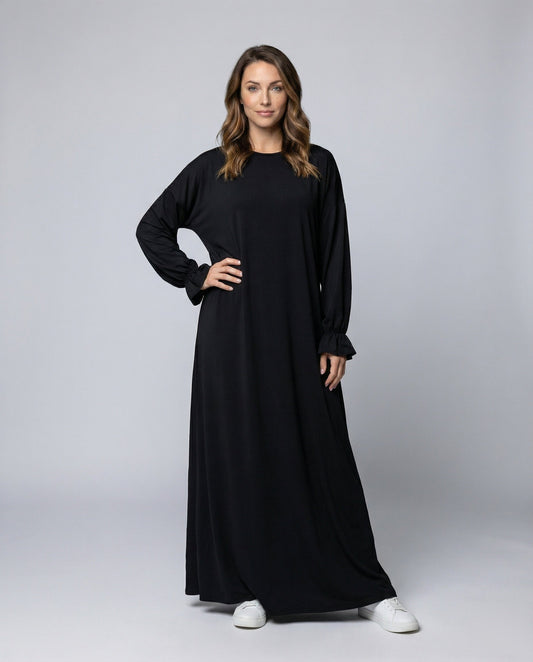 Abito Maxi Donna A-Linea con Cappuccio - Brentozzi