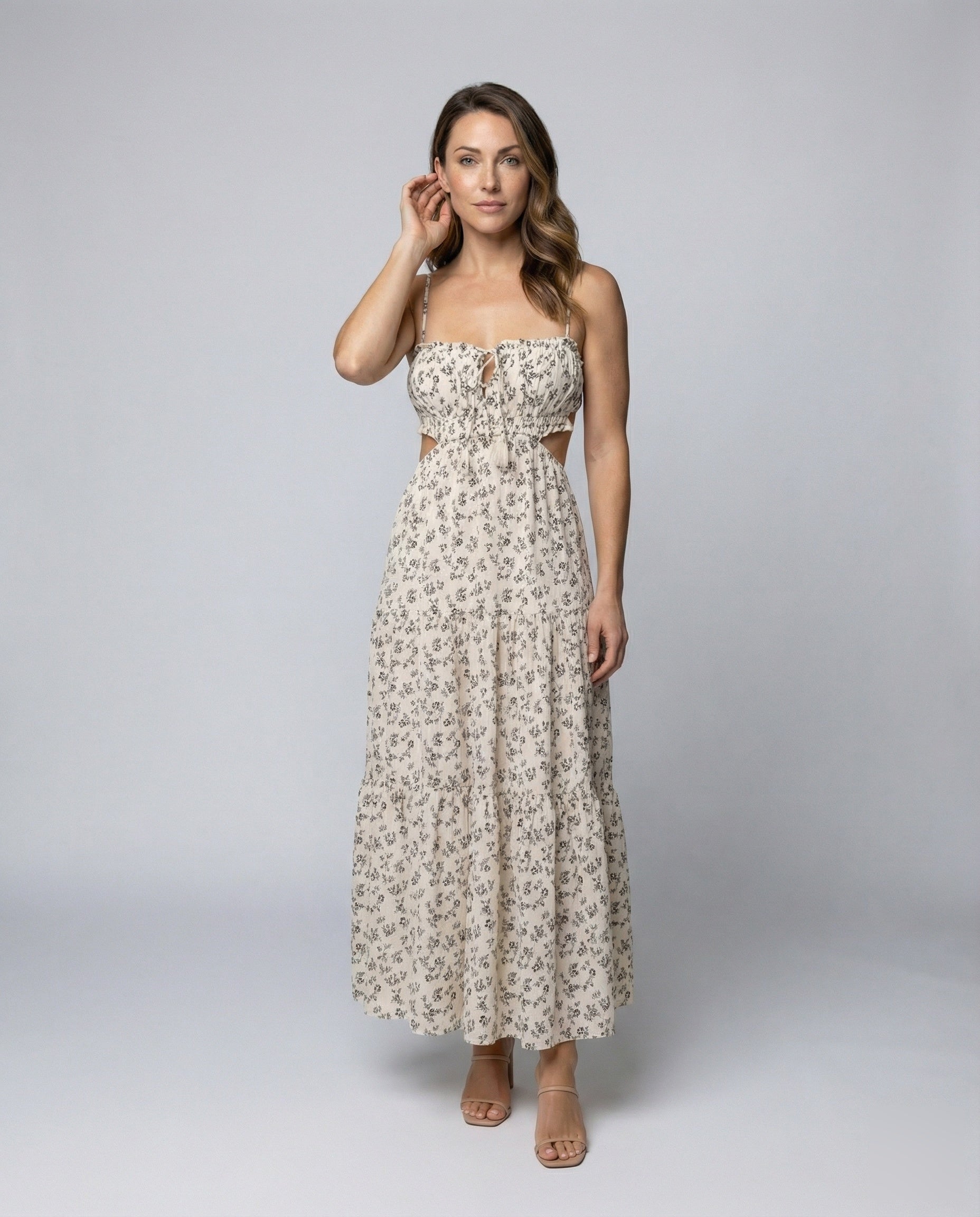 Abito Maxi Donna con Taglio in Vita - Brentozzi
