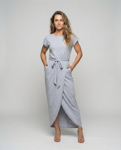 Abito Maxi Donna Casual con Cintura Regolabile - Brentozzi