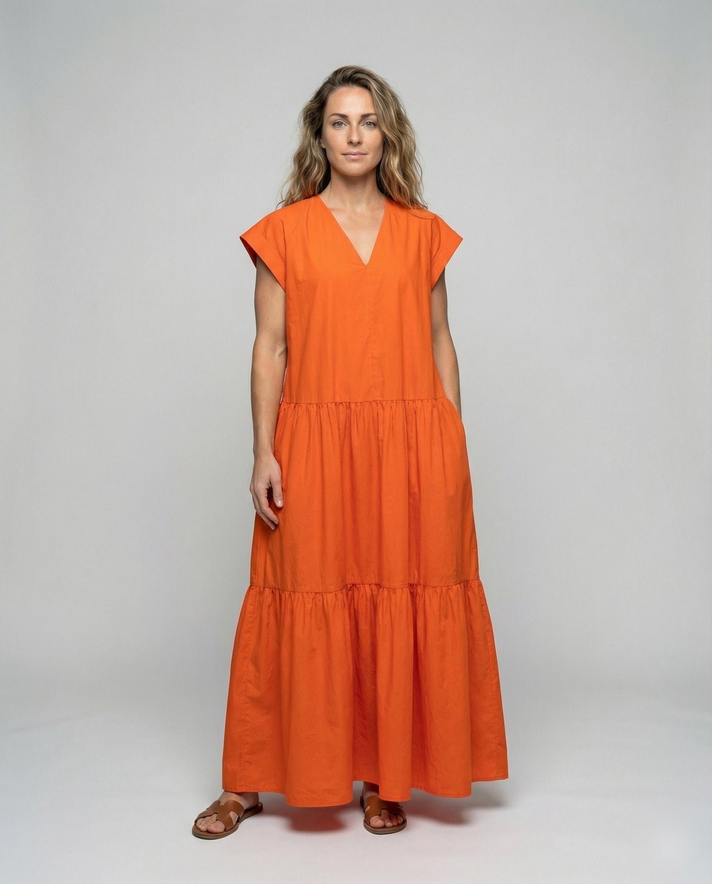 Abito Maxi Donna Stile Kaftan Vestibilità Larga - Brentozzi