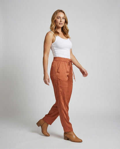 Pantaloni Donna Jacquard Vita Alta Vestibilità Ampia - Brentozzi