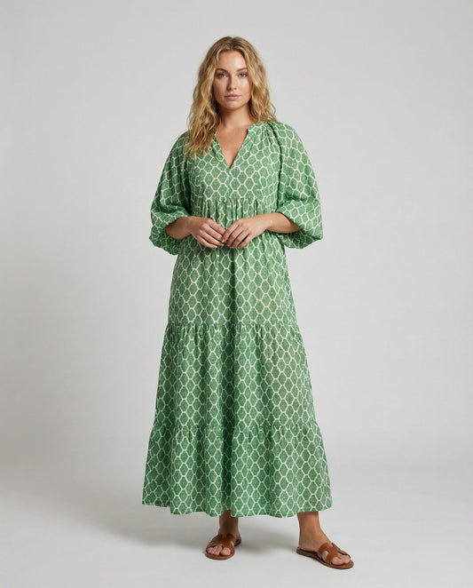 Abito Maxi Donna Svasato Manica Pipistrello - Brentozzi