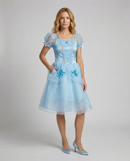 Abito Principessa Bambina con Gonna in Tulle - Brentozzi