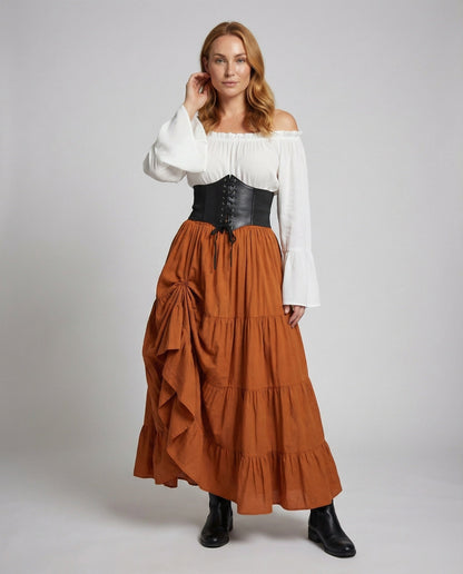 Set Rinascimentale Donna con Corsetto a Vita Stretta Romantico - Brentozzi